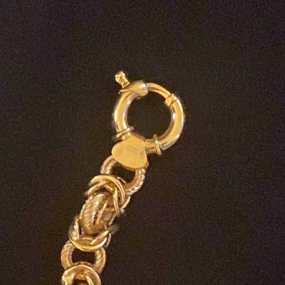 Gold Bracelet 14K Gold Made in Italy solid Italian gold super stylish  Unisex - Picture 5 of 13